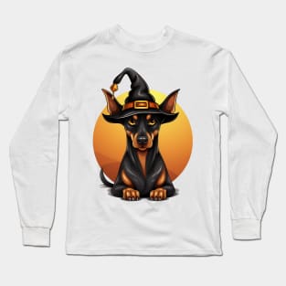 Halloween Doberman Pinscher Dog #2 Long Sleeve T-Shirt